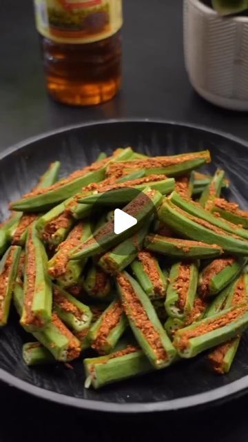 YumDelights on Instagram: "•BHARWA BHINDI RECIPE•😍 Bhindi is one of the most loved vegetables. What makes it delicious 😋🤤  Today’s special recipe is Bharwa bhindi. In this recipe, bhindi is stuffed with a mix of spices that give it a great concoction of flavours.   Ingredients used- Bhindi - 400 gms For Bhindi Special Masala-Roasted peanuts- 2-3 Tbsp Roasted besan- 1 Tbsp Dhaniya powder- 2 Tbsp Red Chilli powder- 1 Tbsp Garam masala- 1 Tsp Amchur powder- 1 Tbsp Turmeric powder- 1 Tsp (Haldi) Fennel seeds- 1 Tbsp (Saunf) Heat 3 Tbsp Mustard Oil, once cooled down, put this in the prepared bhindi masala along with salt to taste and mix well! Mustard oil for cooking Now, in a fresh kadhai- Oil- 2-3 Tbsp Hing-1/2 Tsp Jeera- 1 Tbsp Garlic- 1 inch Green chillies- 1-2 pcs Onion- 1-2 medium size Stuffed Bhindi Recipe, Bindhi Masala Recipes, Bharwa Bhindi Recipe, Bharva Bhindi Recipe, Bharwa Bhindi, Amchur Powder, Bhindi Masala Recipe, Bhindi Recipe, Bhindi Masala