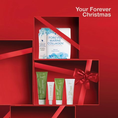 Treat Yourself with Forever's Bundle Offers Treat your skin from inside to out with this amazing liquid Marine Collagen which is packed with vitamins, collagen and a cocktail of essential nutrients for the body, Forever Marine Collagen enhances your skin’s natural beauty and works wonders at any age. Or go bold and try this amazing Sonya Daily Skincare System delivers aloe, moisture and botanicals deep into your skin thanks to Forever’s advanced gel-based technology. Get excited and make i... Skin Care System, Marine Collagen, Daily Skin Care, Get Excited, Natural Beauty, Vitamins, Moisturizer