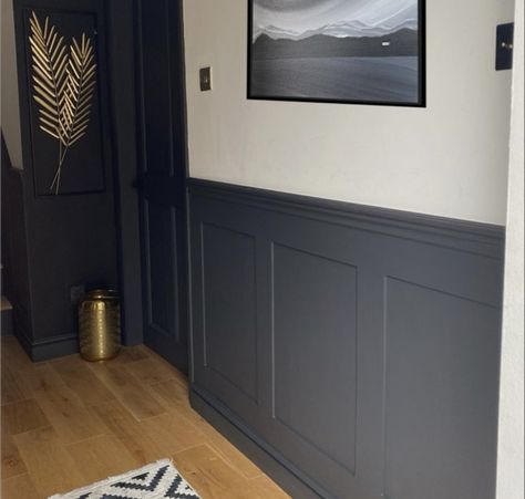 Dark Grey Wainscoting, Dark Beadboard, Beadboard Living Room, Grey Wainscoting, Wainscoting Basement, Dark Grey Paint, Bead Board, Bar Room, Spare Room