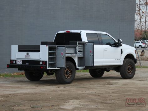 7' Douglass Low Profile Service Body - Douglass Truck Bodies Lifted Service Truck, Utility Truck Beds, Trucks With Lift Kits, Off Road Semi Truck, Utility Bed, Truck Camper Shells, Lifted 6.0 Powerstroke, Ford Super Duty Trucks, Obs Ford Flatbed Dually