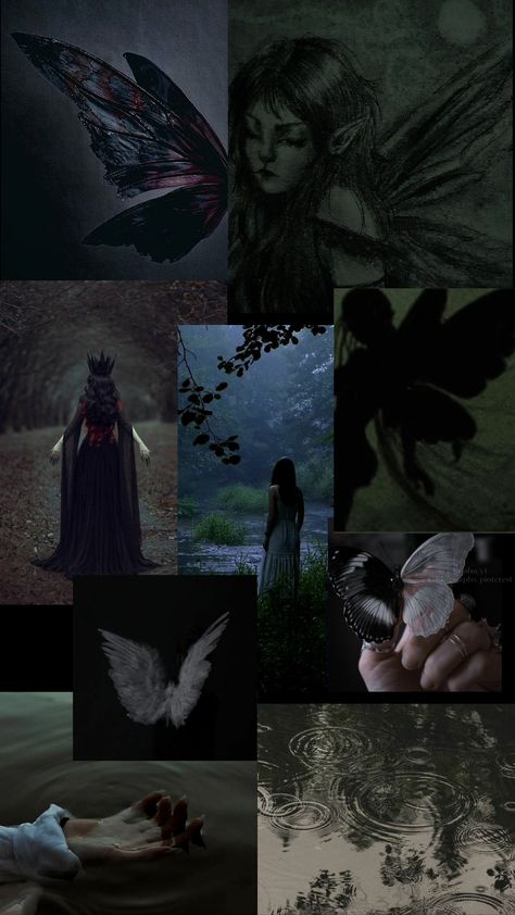 Dark Fairy Fantasy Art, Dark Fairy Garden Aesthetic, Creepy Fairy Aesthetic, Dark Fairy Asthetics, Dark Fairy Wallpaper Aesthetic, Moody Fairy Aesthetic, Dark Fairy Core Aesthetic Wallpaper, Faerie Goth Aesthetic, Edgy Fairy Aesthetic