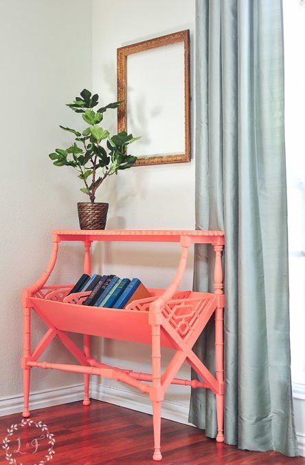 Melanie | Lost & Found Library Table Makeover, Coral Painted Furniture, Refurbished Furniture Diy, White Washed Furniture, Armoire Makeover, Painted Armoire, Repainting Furniture, Next Furniture, Library Table