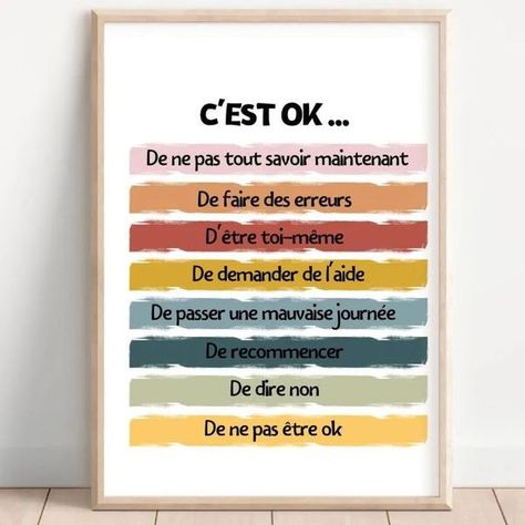 French Kids, Education Positive, Attitude Positive, Miracle Morning, French Quotes, Burn Out, Science Education, Positive Attitude, Positive Affirmations