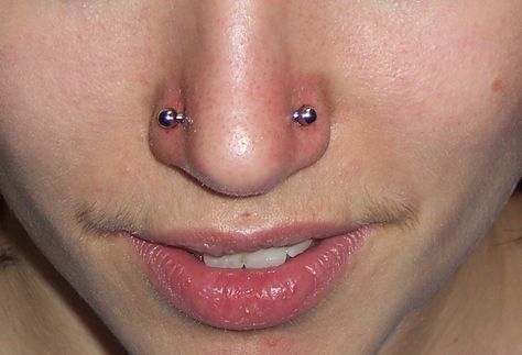 Limited Edition Tattoo, Vertical Hood Piercing, Rhino Piercing, Dermal Piercing, Piercing Studio, Image Notes, Nose Stud, Nose Piercing, Tattoos And Piercings