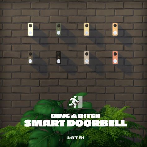 Sims 4 Doorbell Mod, Sims 4 Ring Doorbell, Sims 4 Doorbell, Functional Sims 4, Sims 4 Functional Cc, Sims 4 Functional, Ding Dong Ditch, Doorbell Button, Make Funny Faces