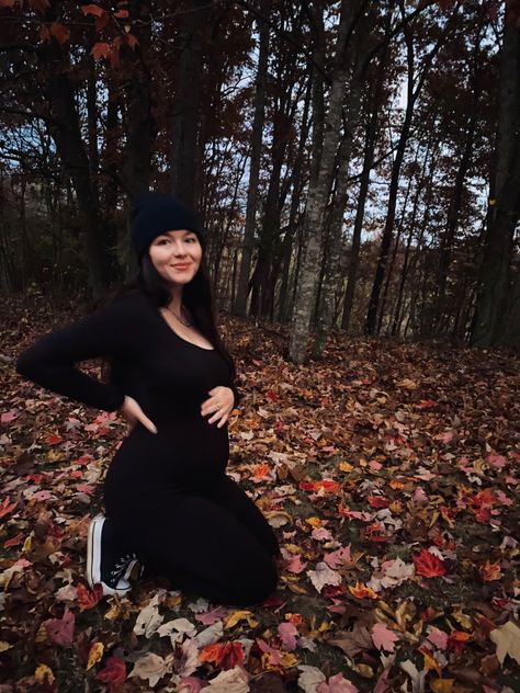 maternity pregnancy pregnant baby boy baby girl fall outfit inspiration inspo converse jumpsuit bodysuit black beanie Goth Pregnancy Outfits, Black Maternity Outfit, Maternity Fits, Fall Maternity Outfits, Maternity Outfit, Fall Maternity, Pregnancy Outfits, Maternity Clothes, Outfit Inspo