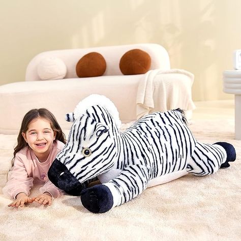 Amazon.com: IKASA Large Zebra Stuffed Animal Plush Toy,30" Giant Zebra Cute Jumbo Soft Toys,Huge Big Size Plushy Fluffy Fat Oversized Plushie,Gifts for Kids : Toys & Games Group 8, Group 3, Teddy Bear Stuffed Animal, Cute Toys, Plush Animals, Zebras, Soft Toy, Animal Plush Toys, Big Size