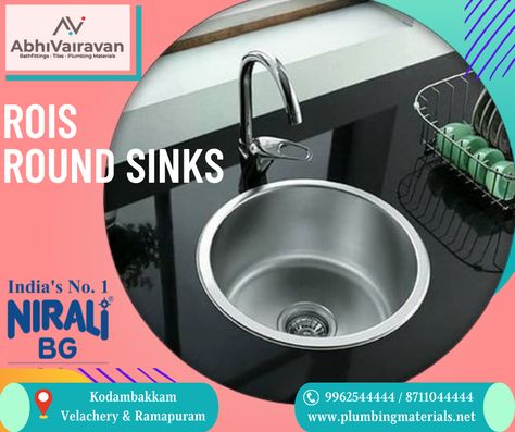 Stunning New Launch - Rois Round Sinks Utility that comes with Maximum Efficiency. Long lasting designer sinks only by NIRALI BG. #Niralibg #indiasno1 #color #beautiful #options #NiraliBGSinks #KitchenSinks #sink #exclusivekitchen #stylishsinks #modularkitchen #stainlesssteel #stainlesssteelsink #roisroundsink #KitchenSinks #quartz #sink #exclusivekitchen #stylishsinks #modularkitchen #stainlesssteel #scratchproof #quartzcountertops #kitchendecor #contemporary Plumbing Materials, Quartz Sink, Round Sink, Stainless Steel Sinks, Quartz Countertops, Kitchen Sink, Plumbing, Kitchen Decor, Long Lasting