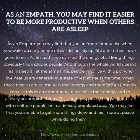 Are you an Empath? An Empath can feel and take on other people’s (both positive and negative) emotions, energy and, or, physical symptoms, and have an innate ability to intuitively feel and perceive others. Empaths are emotional sponges and have a higher sensitivity to outside stimuli such as sounds, crowds, and hectic environments. Empaths are gifted at reading body language and energy and have the intuitive gift of Clairempathy. https://www.amberbytner.com/empath When An Empath Has Had Enough, Empath Sexuality, Loving An Empath, Empath Self Care, Empath Overload, Empath Burnout, Empath Art, Dark Empath, Empath Quotes