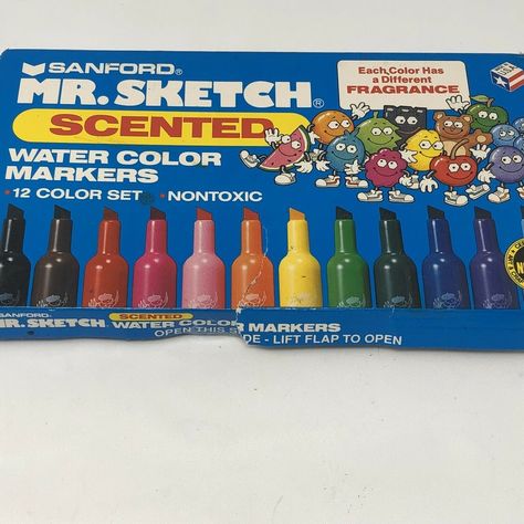 Mr Sketch Markers, Bedroom Isometric, Weird Nostalgia, Mr Sketch, Scented Markers, Water Color Markers, Cupcake Dolls, Joey Lawrence, Scary Stories To Tell