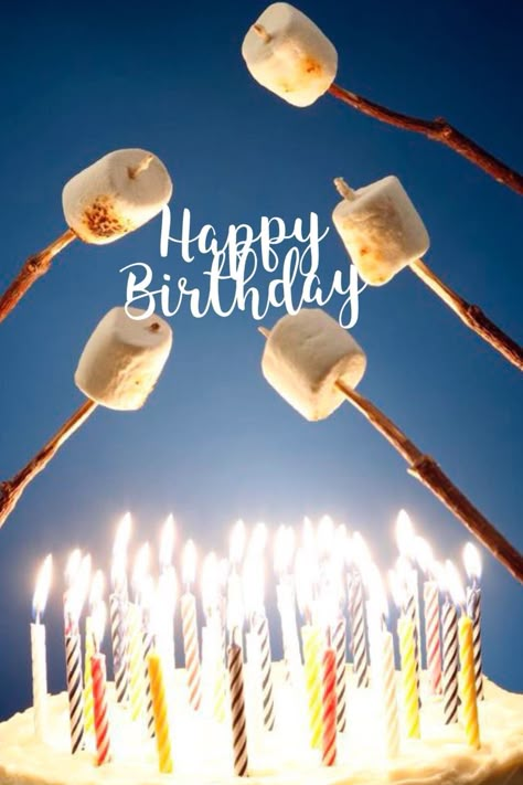 Let’s have a marshmallow camp fire party on your birthday! Funny Happy Birthday Messages, Best Birthday Wishes Quotes, Birthday Wishes Greetings, Birthday Greetings Friend, Happy Birthday Art, Happy Birthday Greetings Friends, Birthday Memes, Birthday Cheers, Birthday Wishes Messages