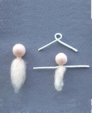 Felt Doll Tutorial, Tovad Ull, Felted Dolls, Felted Fairy, Rainbow Fairy, Needle Felting Tutorial, Felt Angel, Waldorf Crafts, Needle Felting Diy