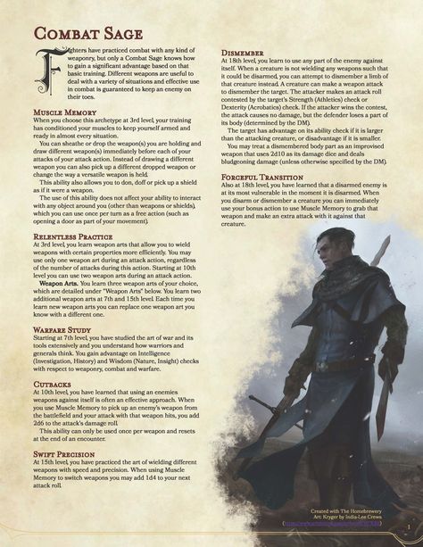 Dnd Fighter Homebrew, Homebrew Fighter Subclasses, Martial Archetype, Dnd Generator, Dnd Fighter, Dnd Subclasses, Homebrew Classes, Character Classes, D D Races