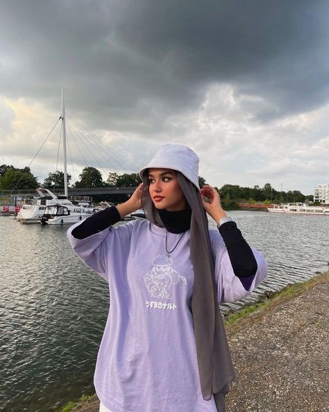 Aesthetic Tomboy, Hijab Outfit Summer, Tomboy Aesthetic, Hijab Fashion Summer, Modest Casual Outfits, Stile Hijab, Hijabi Outfit, Street Hijab Fashion, Stylish Hijab