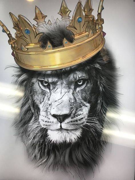 Lion With Crown Drawing, Angry Lion Tattoo Design, Lion With Crown Tattoo Design, Lion Crown Tattoo, Lion With Crown Tattoo, Lion With Crown, Lion Crown, Lion Art Tattoo, Lion Tattoo Sleeves