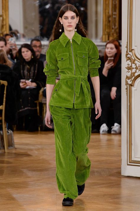 Runway Ready To Wear, 2017 Runway, Paul And Joe, Paul Joe, Paul & Joe, Green Outfit, Fashion Show Collection, Fall 2017, Fashion 2017