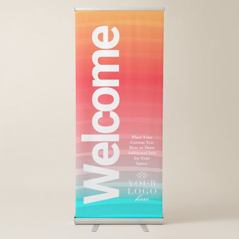 Retractable Banner Design, Church Signage, Banner Store, Business Signs Outdoor, Welcome Banners, Store Signage, Show Art, Pop Up Banner, Welcome Design