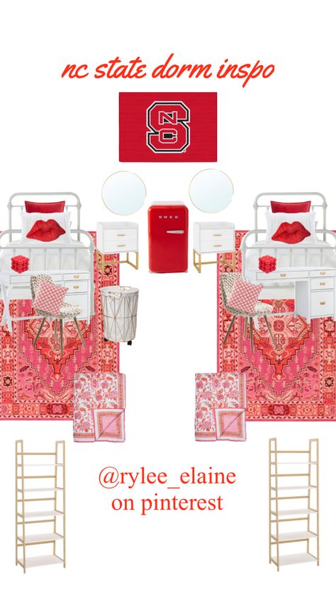 Nc State Dorm Room Ideas, Nc State Dorm, College Freshman Dorm, Freshman Dorm, Nc State University, Life Goals Future, College Freshman, Dorm Inspo, Freshman College