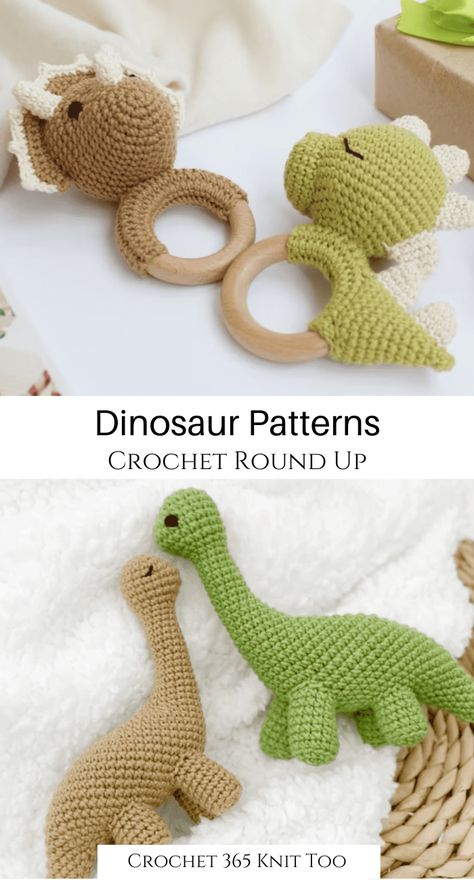 Dinosaur Rattle Crochet, Crochet Dinosaur Rattle Pattern Free, Crochet Dinosaur Mobile, Baby Boy Crochet Toys, Crocheted Dinosaur Pattern Free, Crochet Baby Boy Gifts, Mini Dinosaur Crochet Pattern Free, Crochet Toddler Toys Free Pattern, Baby Boy Crochet Ideas