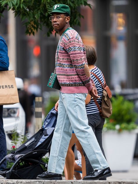 Tyler The Creator Outfits, Grandpa Fashion, Grandpa Outfit, Eclectic Fashion Style, Steve Urkel, Mix & Match, Grandpa Core, Grandpa Style, Oversize Pullover