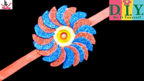 Easy Rakhi Making For Kids, How To Make Rakhi At Home, Rakhi Making Competition, Paper Rakhi, Easy Rakhi Making, Rakhi Designs Handmade, Rakhi Making Ideas, How To Make Rakhi, Competitions For Kids