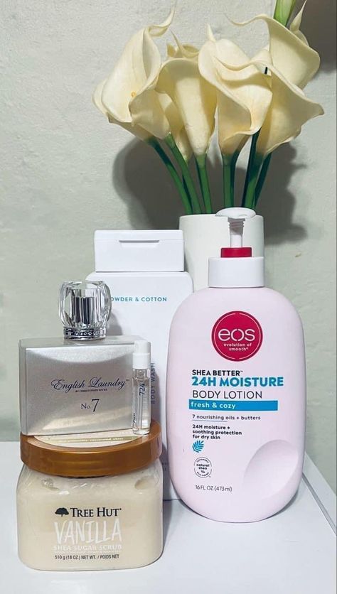 Eos Fresh And Cozy Combo, Fresh And Cozy Eos Layering, Girly Cosmetics, Layering Scents, Body Care Product, Scent Combos, Natural Face Skin Care, Body Hygiene, Hygiene Care