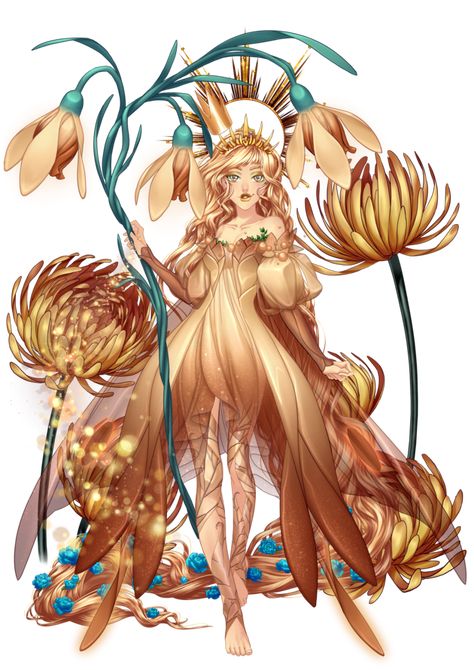 Fae Realm, Mystic Creatures, Oc Concept, Spring Goddess, Metaphysical Art, Tinkerbell And Friends, Princess Fashion, Foto Aesthetic, Fantasy Concept