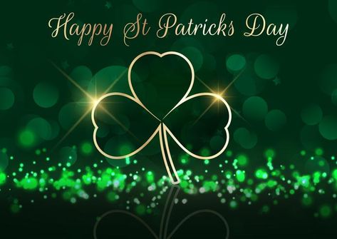 St Patrick's Day background with shamrock on bokeh lights Beachy Wall Collage, St Patrick's Day Background, Wiccan Wallpaper, Desktop Wallpapers Tumblr, Pink Floyd Wallpaper, Pots Of Gold, Cute Arrow, Wallpaper Website, Day Background