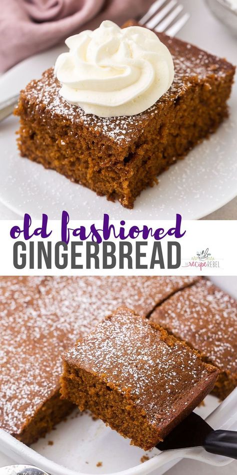 Christmas Cake Gingerbread, Gingerbread Dessert Recipes, Molasses Cake, Moist Spice Cake, Gingerbread Dessert, Cake Winter, Entertaining Desserts, Perfect Christmas Dessert, Gingerbread Cake Recipe