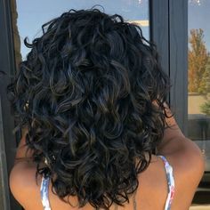 Digital Perm Medium Hair, Curly Haircuts Medium, Medium Perm, Digital Lookbook, Layered Curly Haircuts, Curly Perm, Long Natural Curly Hair, Dyed Curly Hair, Natural Curly Hair Cuts