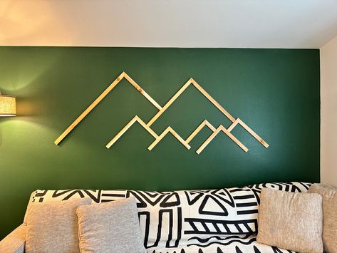 Mountain Display, Mountain Wall Decor, Lake Decor, Mountain Wall, Mountain Wall Art, Diy Wall, Great Outdoors, Diy Wall Decor, New Room