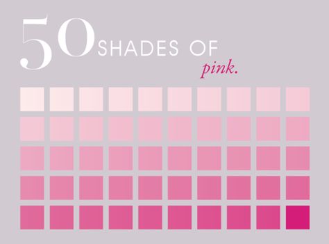 Image Pink Color Chart, 50 Shades Of Pink, Pink Color Schemes, I Believe In Pink, Color Palette Pink, Pink Life, Color Psychology, Tickled Pink, Colour Board