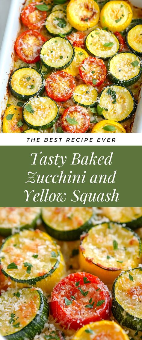 Image for Tasty Baked Zucchini and Yellow Squash Thanksgiving Squash And Zucchini Recipes, Bake Zucchini And Squash, Squash And Zucchini Bake, Quick Zucchini Recipes Side Dishes, Recipes With Zucchini And Squash, Zuccini Sides Dishes, Yellow Squash And Zucchini Recipes, Zucchini And Yellow Squash Recipes, Zucchini Squash Recipes