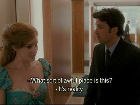 Enchanted Movie, Movie Subtitles, Disney Enchanted, Septième Art, Comfort Movies, I Love Cinema, Best Disney Movies, Patrick Dempsey, Movies Quotes