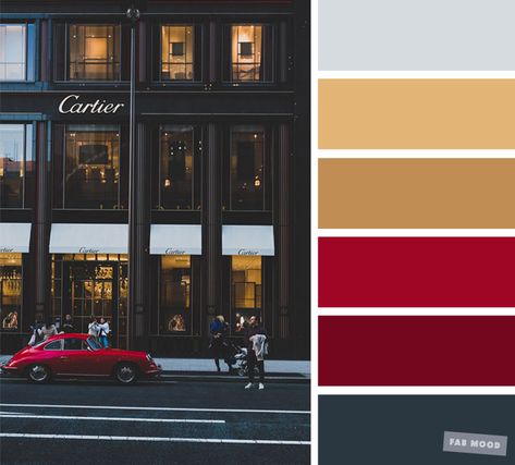 Grey gold and red color scheme , Cartier store inspired color palette #color #red #gold Red And Grey Color Scheme, Red Gold Color Scheme, Red Carpet Color Palette, Red Kitchen Color Scheme, Red And Silver Color Palette, Red Color Palette Wedding, Red And Grey Color Palette, Grey And Red Palette, Black White Red Gold Color Palette