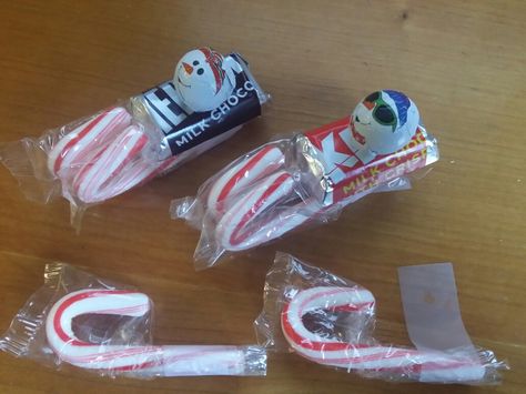 Candy Sled, Diy Gifts For Coworkers, Brachs Candy, Christmas Candy Crafts, Candy Sleigh, Candy Cane Gifts, Candy Cane Crafts, Christmas Candy Gifts, Mini Candy Canes