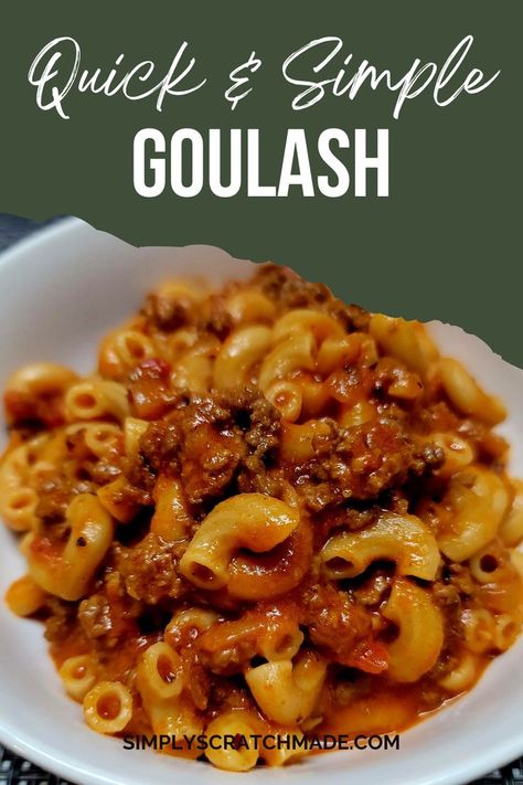 Macaroni And Tomatoes, Easy Goulash Recipes, Beef Macaroni, Old Fashioned Goulash, Macaroni Noodles, Macaroni Casserole, Macaroni Soup, Goulash Recipe, Beef Goulash