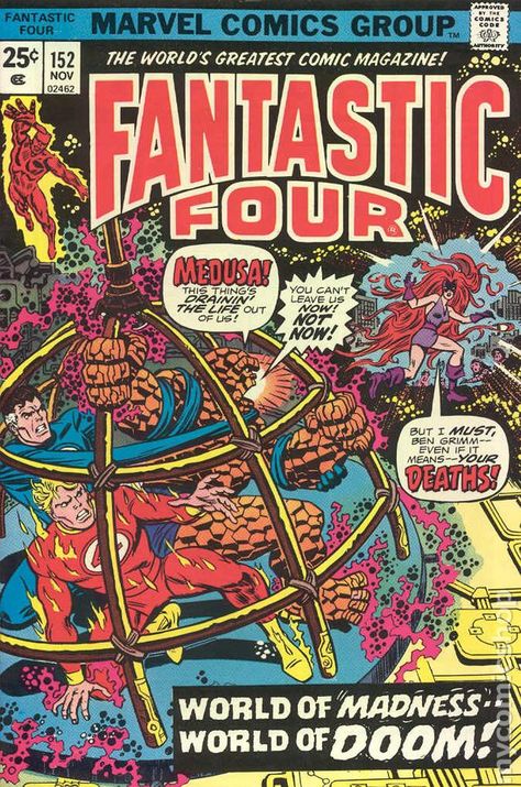 Fantastic Four Marvel, Fantastic Four Comics, Human Torch, Marvel Comic Books, Classic Comics, Horror Comics, Fantastic Four, Comic Book Covers, Bronze Age