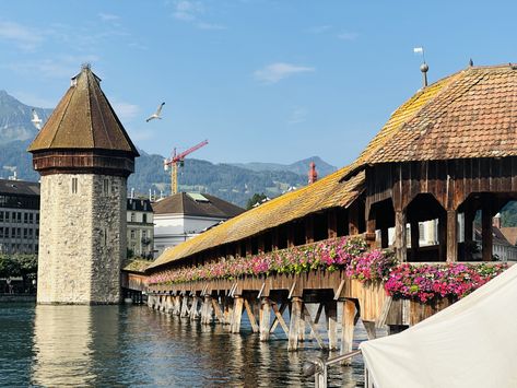 Chapel Flower Bridge Lucerne Lucerne, Switzerland, Bridge