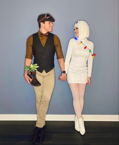 Walle And Eve Couples Costumes, Wall·e And Eve Couple Costume, Wall-e Eve Costume, Walle Halloween Costume, Ember And Wade Costume, Wallet And Eve Costume, Walle And Eve Couple Costume, Walls And Eve Costume, Iconic Couple Duos