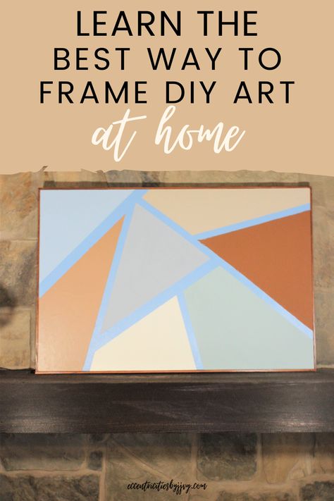 Art Crafts For Adults, Geometric Art Painting, Diy Art Paintings, Geometric Art Diy, Easy Diy Painting, Geometric Modern Art, Painting Geometric, Painting Guide, Diy Art Crafts