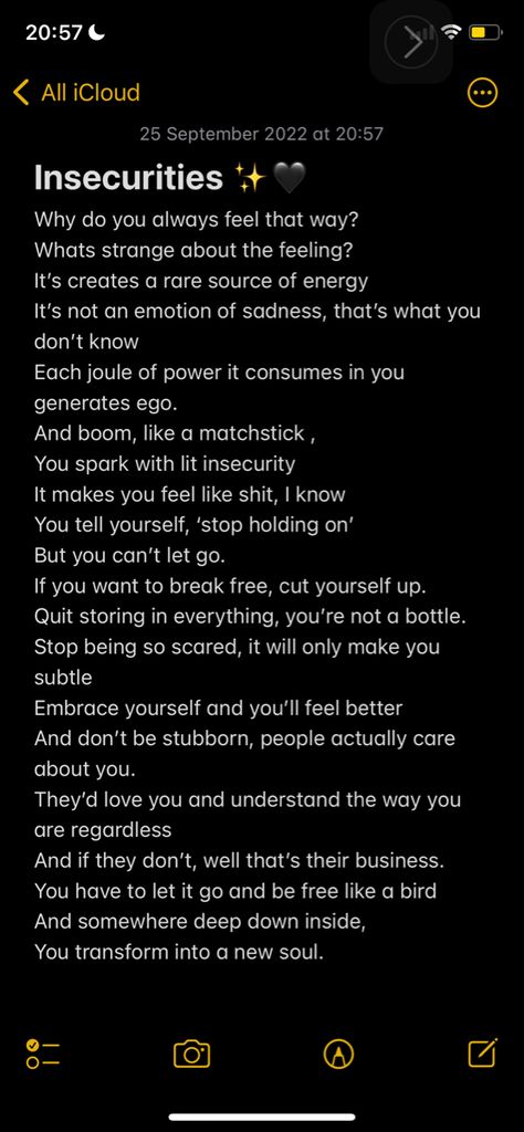 Speech About Insecurities, Journal Insecurities, How I Feel About Myself, How To Be Not Insecure, You Make Me Insecure, Insecurity Prompts, How Not To Be Insecure, Insecure About Other Women, How To Let Go Of Your Insecurities