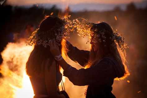 A Fire, Flowers, Hair