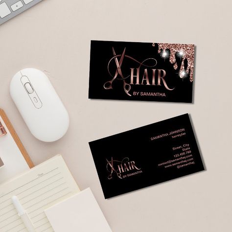 Hair stylist business cards