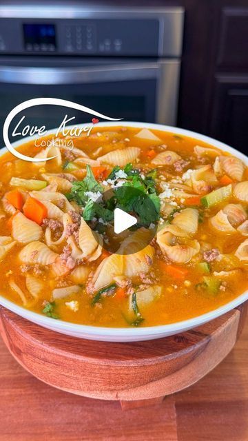 Karina Valladares on Instagram: "Traditional Mexican Sopita Concha Shell Soup with Ground Beef (Sopa de Conchitas con Carne Molida). Today I will be showing you how I make Mexican style sopita de conchas with ground beef 😋This is a Mexican classic and one of my family's favorite soup. It's so comforting and easy to make. I hope you enjoy this recipe. Please comment down below what recipe you will like to see next. Also, check out our YouTube Channel for the full video and for more delicious recipes. Link in Bio. MEXICAN CONCHITA SOUP WITH GROUND BEEF INGREDIENTS: For the meat: ► 1 lb. ground beef ► 2 minced garlic cloves ► 1/4 of white onion ► Salt and pepper to taste For the Salsa: ► 3 tomatoes ► 1/4 of white onion ► Small piece of jalapeño ► 1 garlic clove ► 1 cup water ► 1 tsp tomato b Mexican Sopita, Conchitas Recipe, Tomato Bouillon, Conchas Recipe, Fideo Recipe, Mexican Soup Recipes, Beef Soup Recipes, Ground Beef And Potatoes, Soup With Ground Beef