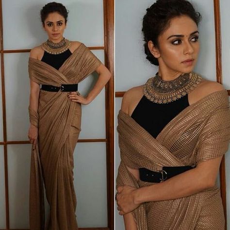 Amruta Khanvilkar, Saree Drape, 10 Ways To Wear, Saree With Belt, Saree Ideas, Saree Wearing, Saree Wearing Styles, Saree Draping Styles, Indian Sari Dress