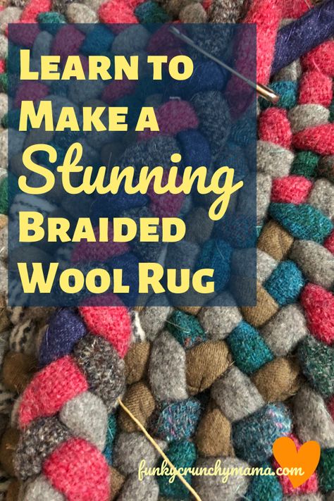 Wool Strip Rug, Wool Blanket Rug, Making A Rag Rug, Wool Braided Rug, Rug Braiding Tutorials, Diy Wool Rug, Braided Wool Rug Diy, Rug Braiding, How To Make Braided Rugs