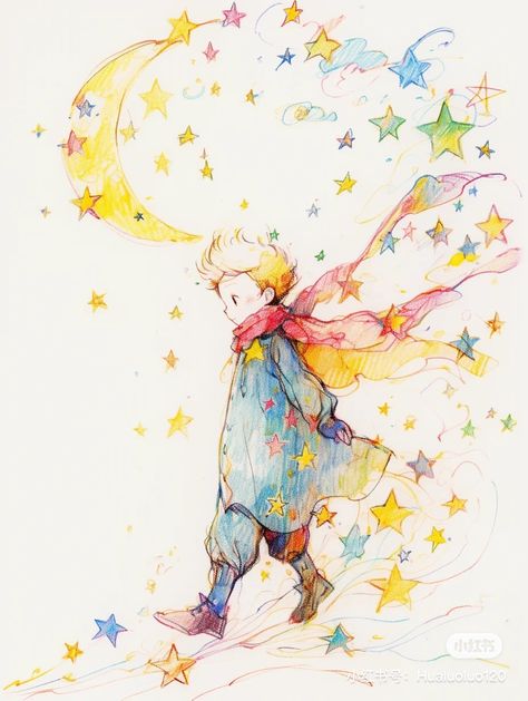 Little Prince Illustration, The Little Prince Art, Prince Illustration, The Little Prince Illustration, Prince Drawing, Little Prince Quotes, Personajes Studio Ghibli, Piskel Art, Prince Art