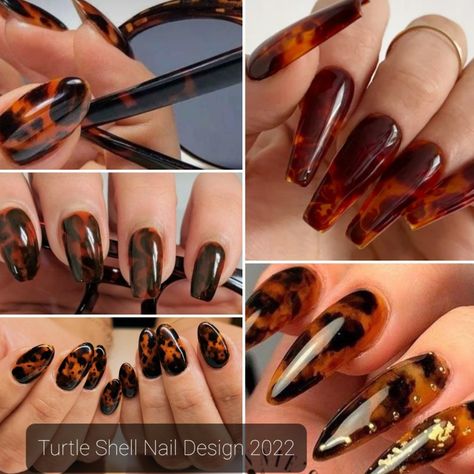 Black And Brown Marble Nails, Turtle Shell Nails Design, Jelly Marble Nails, Turtle Print Nails, Turtle Nails Design, Brown Marble Nails, Turtle Shell Nails, Black Marble Nails, Turtle Nails