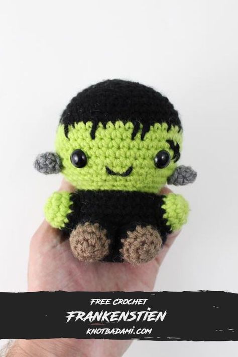 Frankenstein Amigurumi Free Pattern, Free Frankenstein Crochet Pattern, Free Amigurumi Halloween Patterns, Halloween Arugumi, Frankenstein Crochet Pattern Free, Frankenstein Crochet Pattern, Crochet Frankenstein Pattern Free, Spooky Amigurumi Free Pattern, Ghost Amigurumi Free Pattern